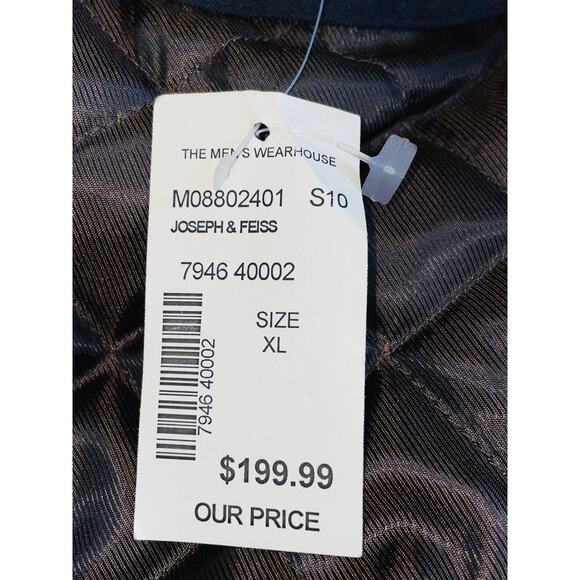 NWT Joseph & Feiss Belted Trench Coat w/ Removable Liner - Men's Size XL - Picture 7 of 13